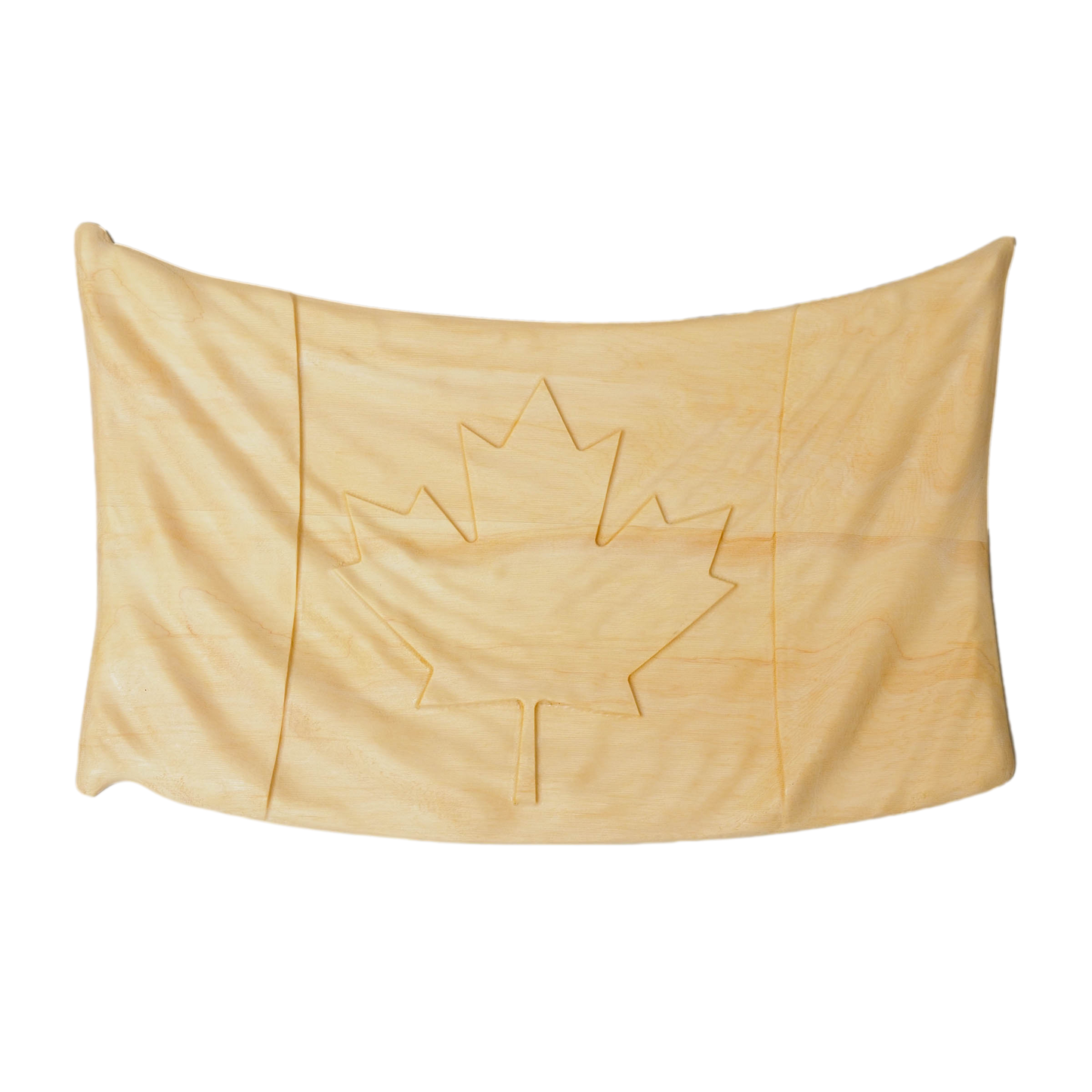 Carved Canadian Flag