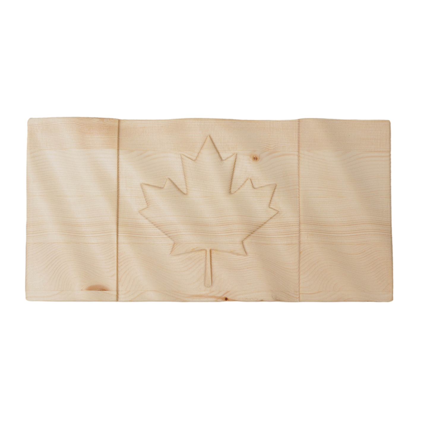 Carved Canadian Flag