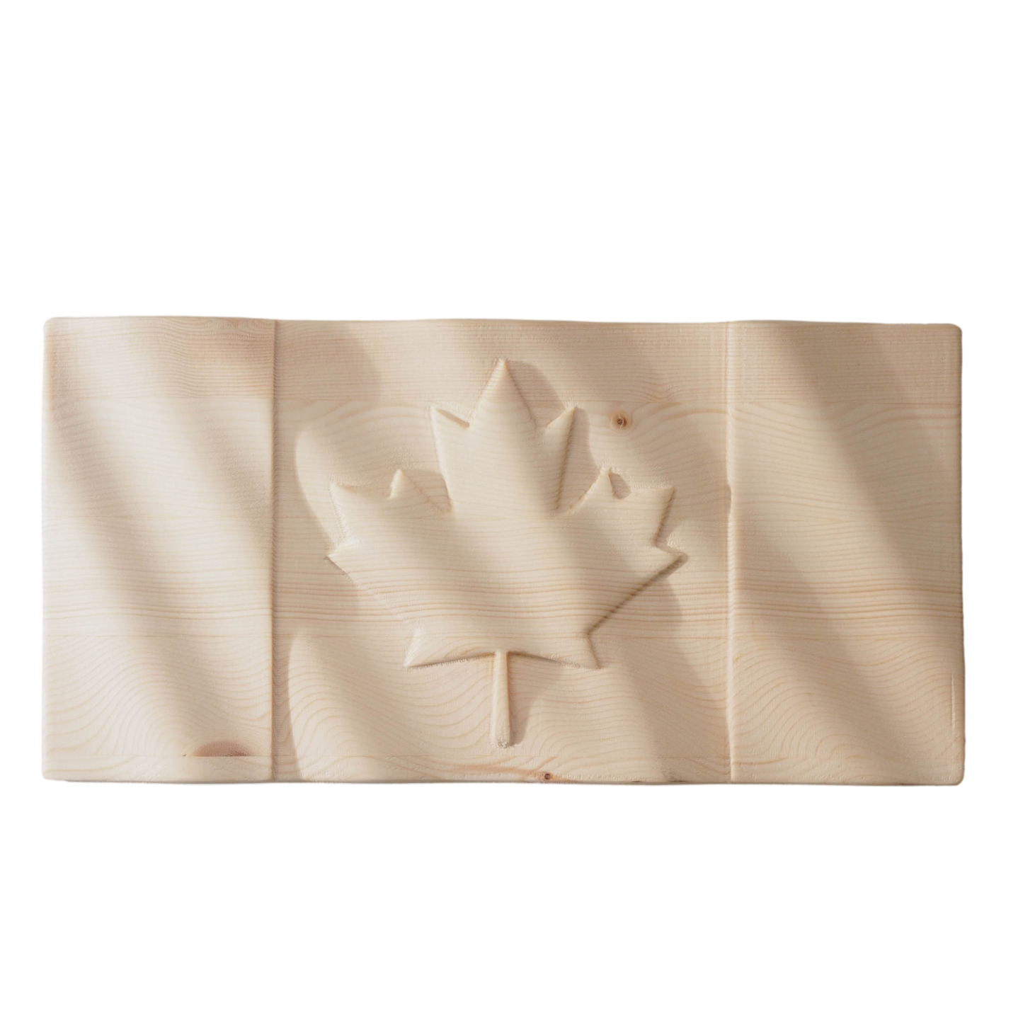 Carved Canadian Flag