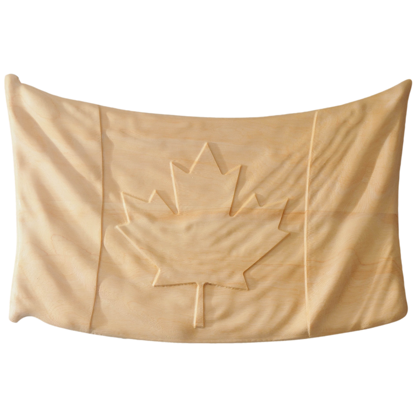 Carved Canadian Flag