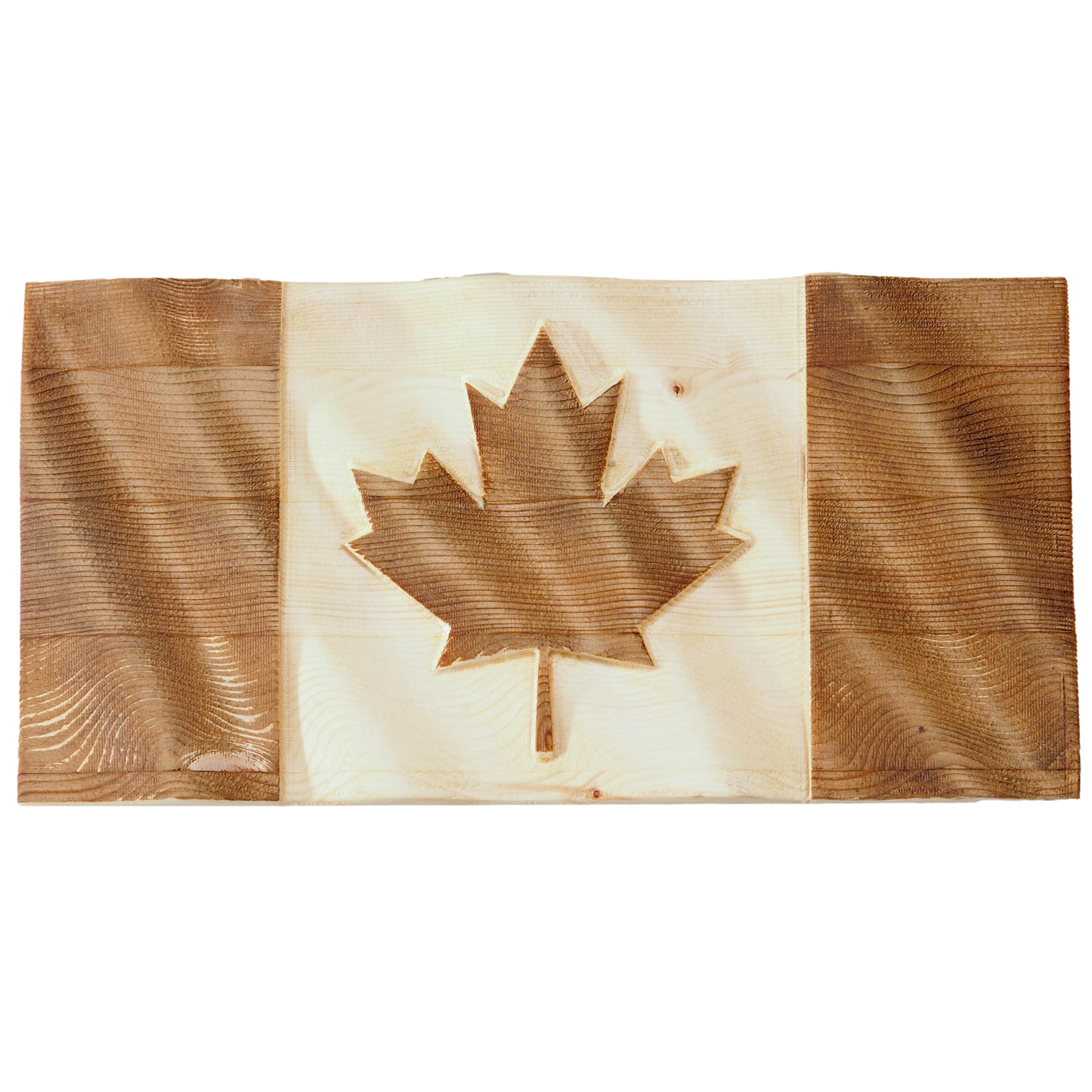 Carved Canadian Flag