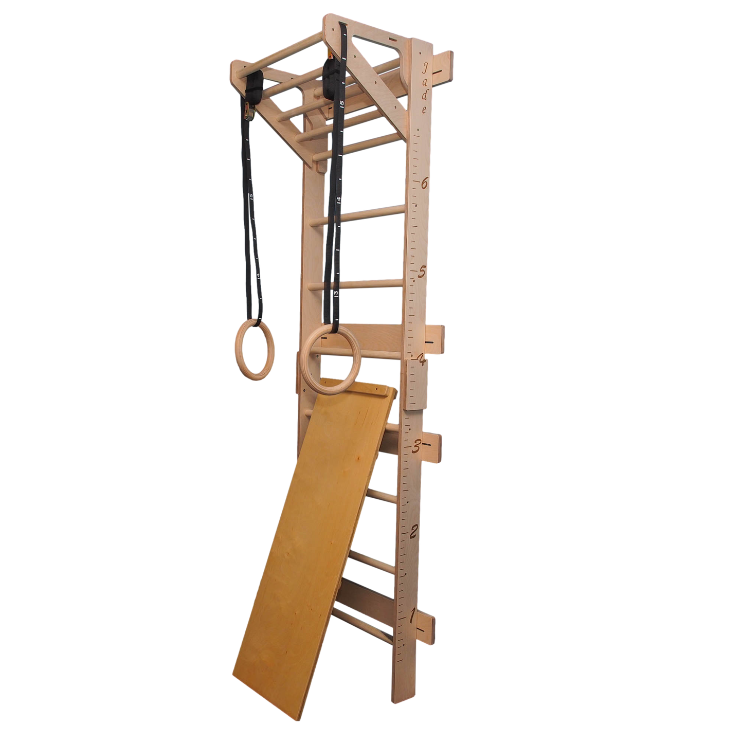 Swedish Climbing Ladder with Optional Gymnastics Attachment
