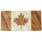 Carved Canadian Flag